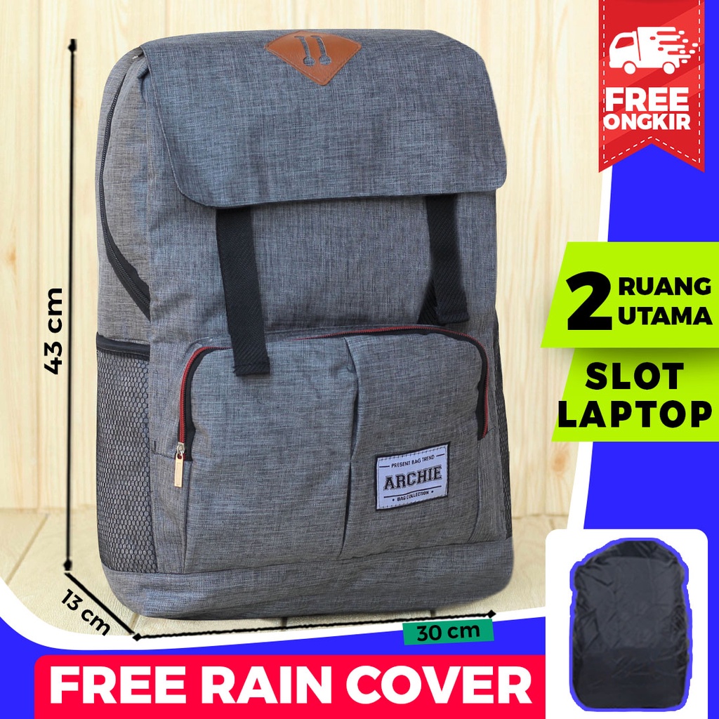 TAS RANSEL SEKOLAH DISTRO ARCHIE BACKPACK PRIA TERMURAH TERBARU KEREN SD SMP SMA KULIAH LAPTOP BAGUS