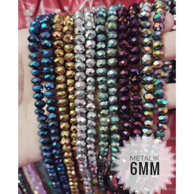Ceko / Kristal metalik 6mm