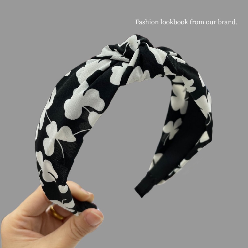 Bandana Wanita Gaya Korea Bando Simpul Polos Fashion Aksesoris Wanita Korean Import Headband