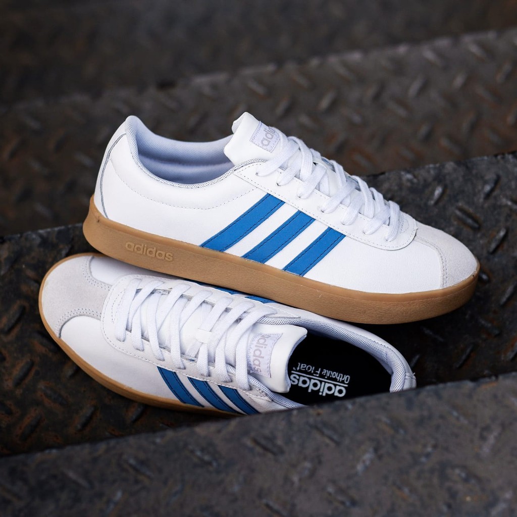 SEPATU ADIDAS NEO VL COURT WHITE BLUE GUM