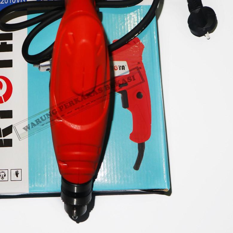 ✬ Ryota Mesin Bor Tangan Listrik 10mm Balok Balik RA-2010VR FREE Bor Hex Nut Roffing Sock 8mm x 65mm