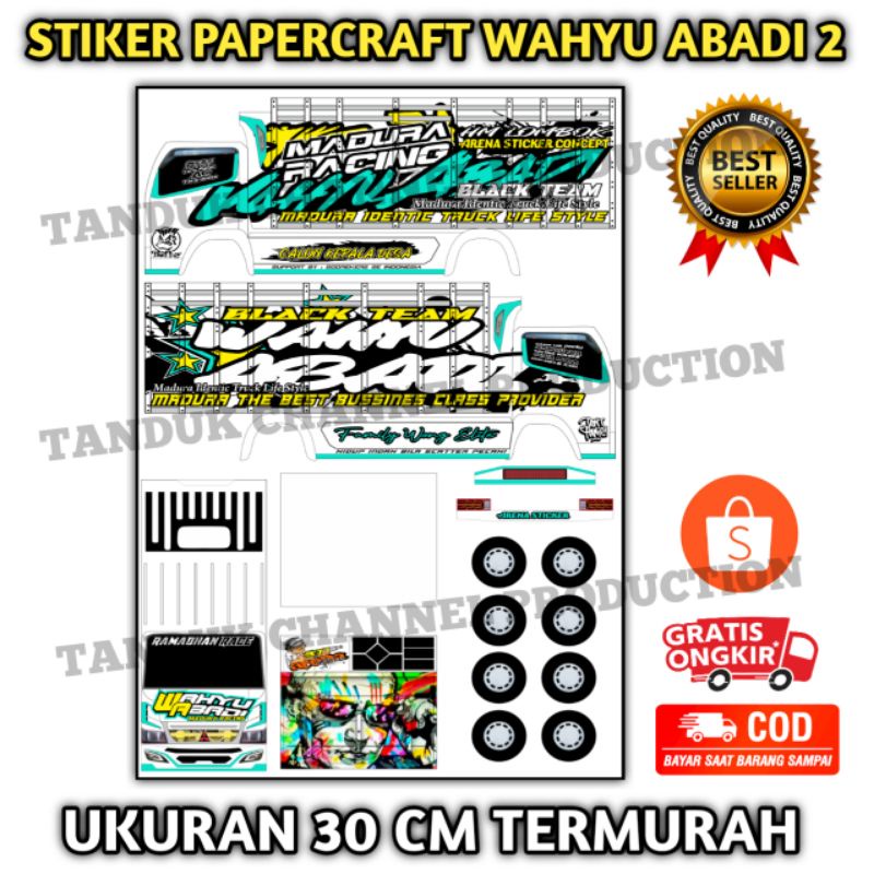 Stiker Papercraft Wahyu Abadi 2 Terbaru