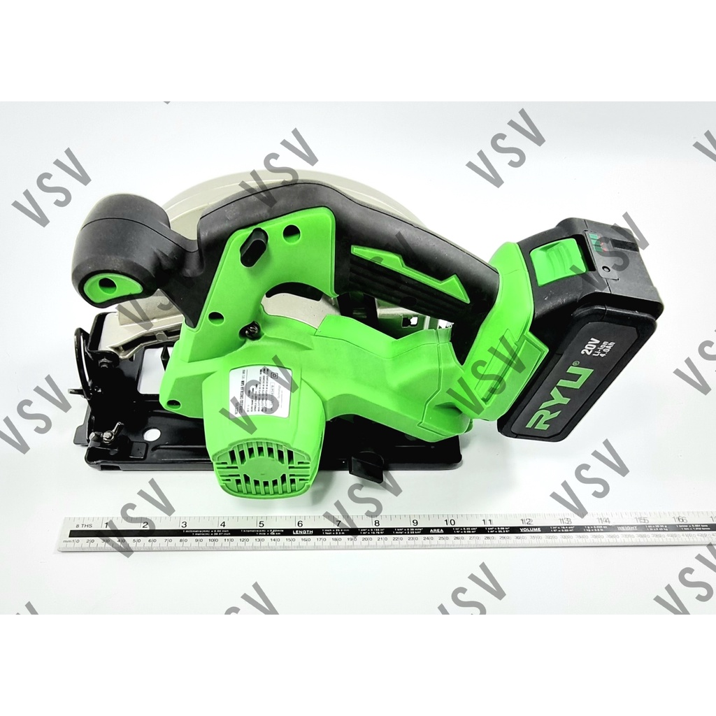 RYU RCCS185 Cordless Circular saw 185mm Mesin Potong Kayu Baterry Circle