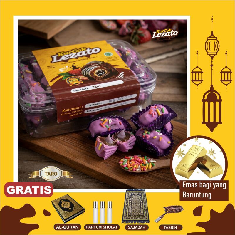 

[TARO] Kurma Cokelat Bonus Emas Sajadah Tasbih Parfum Al-quran Ramadhan