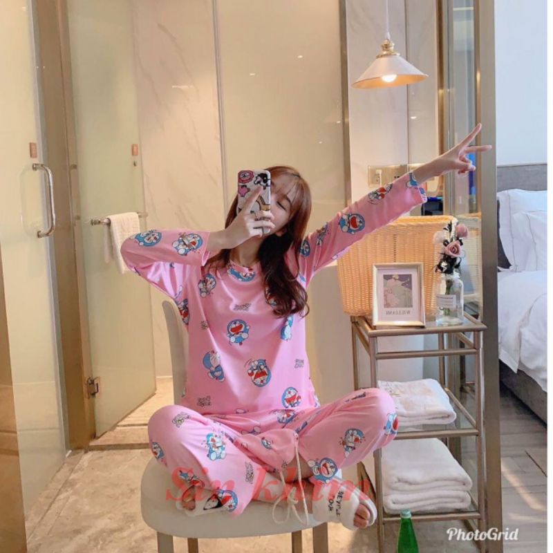 Baju Tidur kaos PP pouch Tebal import