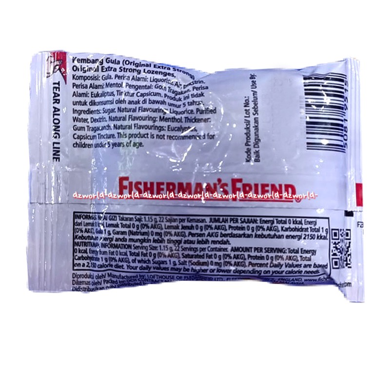 Fisherman's 25gr Friend Permen Pelega Tenggorokan Candy Mint Lozenges Fishermans