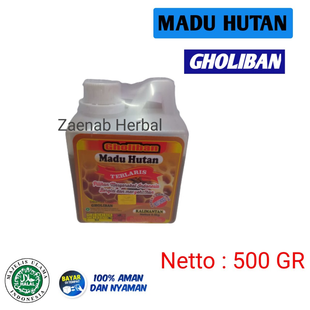 

Madu Hutan SUPER Kalimantan Gholiban Plus Bee Pollen Dan Royal Jelly 500 gram