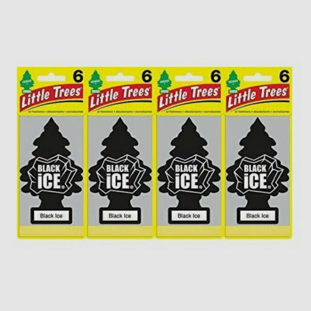 Black Ice Little Trees Parfum Mobil Gantung Car Freshner Pewangi Murah Interior Ruangan Xpander Dll