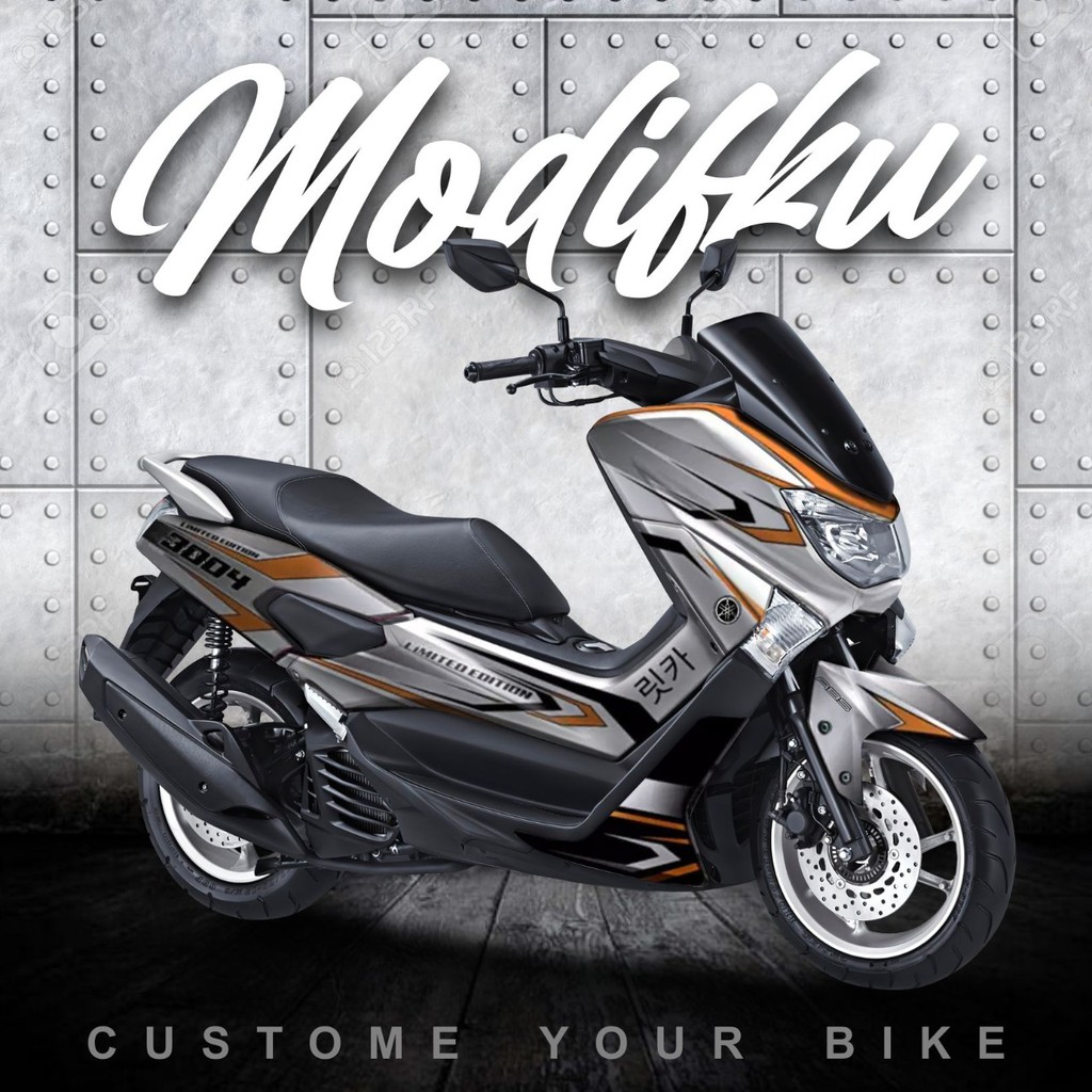 Sticker decal full body Yamaha Nmax Silver Gold