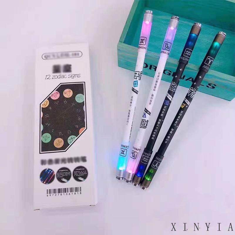 【Bayar di tempat】Pulpen Warna-Warni Luminous Untuk Pemula Tingkatkan kecerdasan