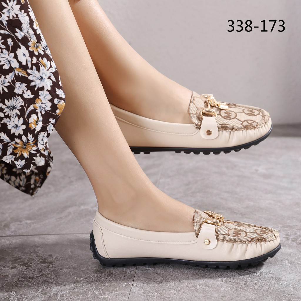 Suki Canvas and Leather Loafers 338-173