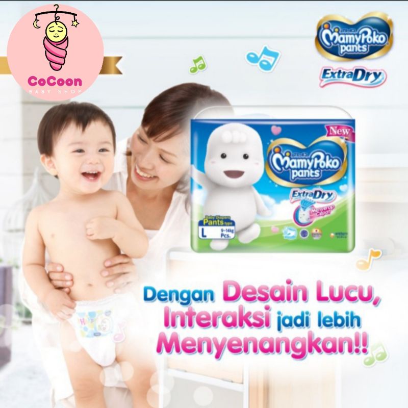 Popok Bayi Mamy poko Mamypoko Extra Dry Pants M21 M 21 Tipe Celana