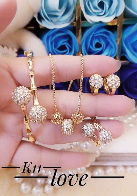 Xuping set perhiasan lapis emas 24k 2014e