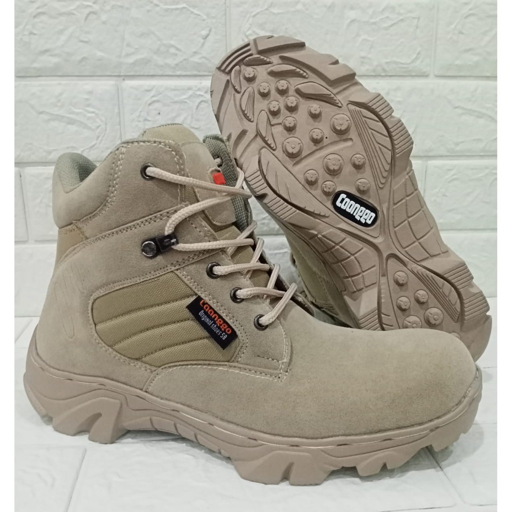 Sepatu boots safety pria/wanita tactical CAANGGO tinggi 6inci