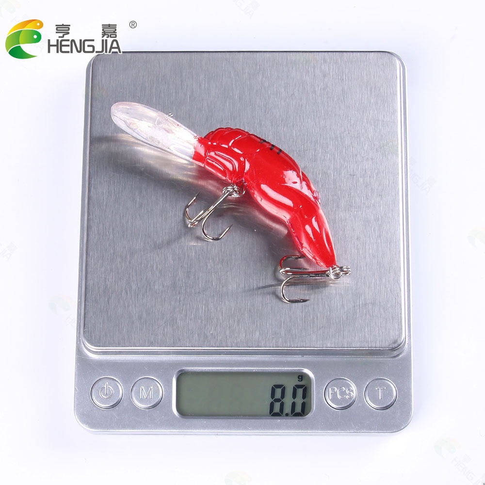 Hengjia 1pc Long Tongue Umpan Pancing Fishing Lure Tiruan Bentuk Ikan Kecil 8.5cm 8.2g Minnow Hard Bait Bahan Plastik Fishing Tackle