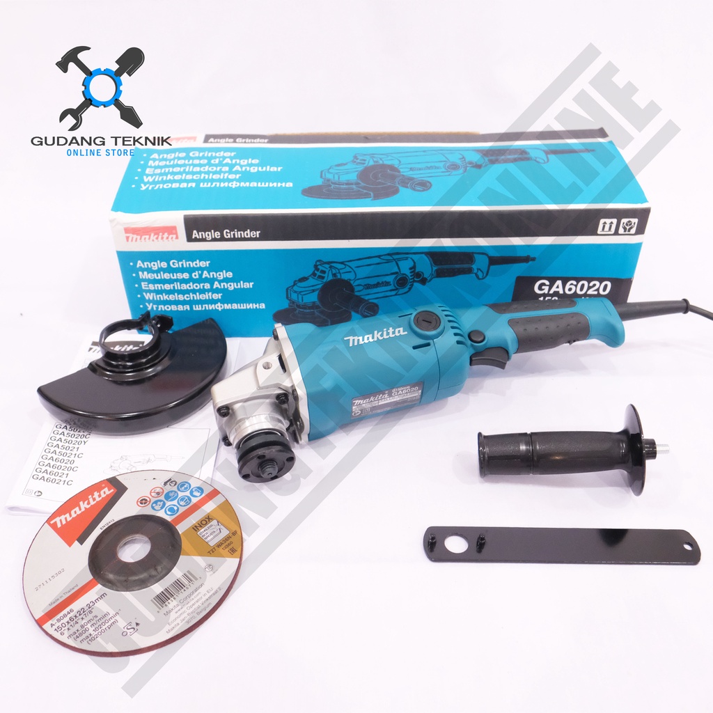 Mesin Gerinda Tangan MAKITA GA6020 6 Inch / Angle Grinder 6&quot; MAKITA GA 6020 Gurinda Tangan MAKITA