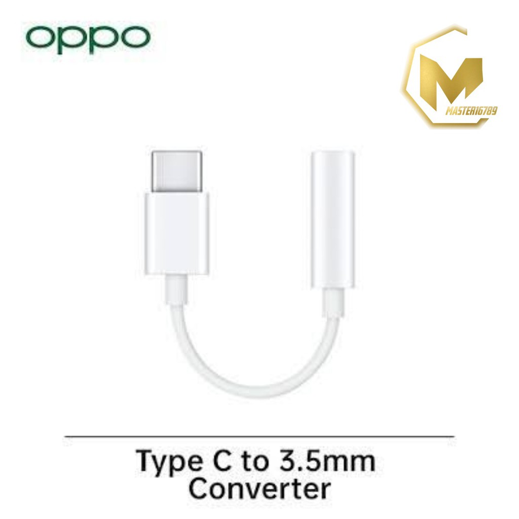 OPPO tipe c To 3.5mm adapter converter audio Jack 3.5mm adapter Headset tipe c original MA270