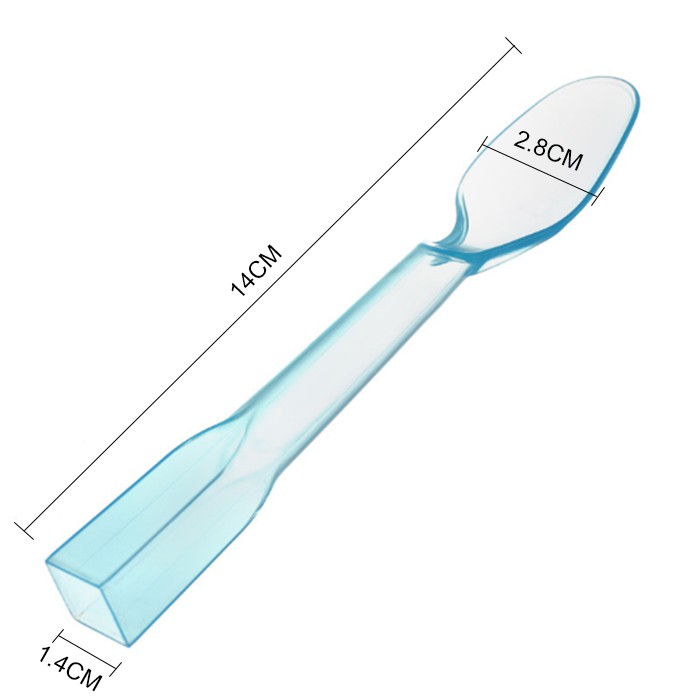 [1KG 300PCS] LBS Sendok Makan Buah Anak Sendok Es Krim Plastik