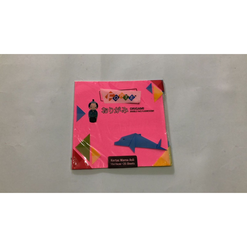 

Kertas Lipat Origami Forte 16x16 (2 Sisi) / Kertas Lipat Bolak-Balik / Double Side Origami