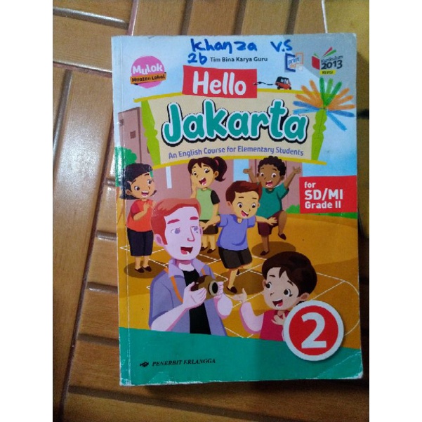 BUKU BEKAS HELLO JAKARTA KELAS 2 SD PENERBIT ERLANGGA