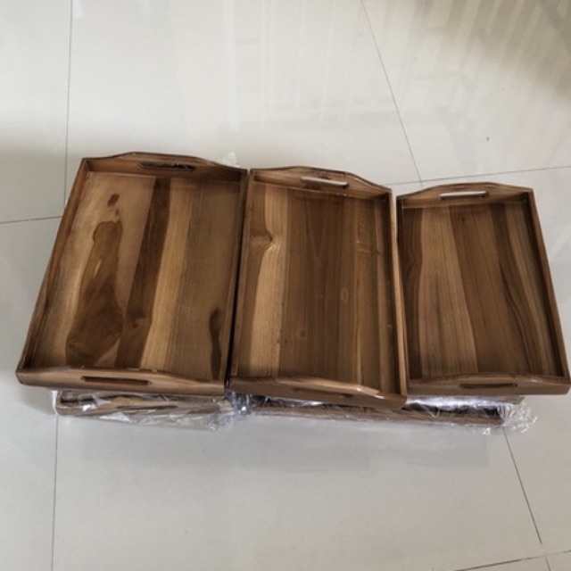 Nampan Baki Kayu Jati Wooden Tray Kayu Jati Kotak