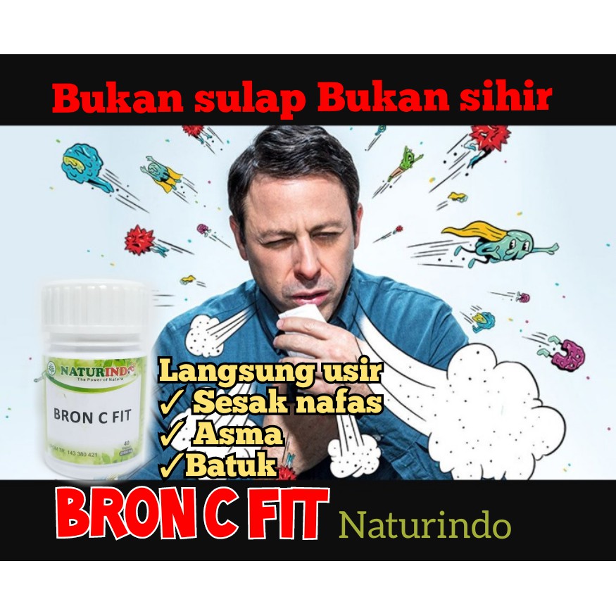Obat Herbal BRON C FIT Naturindo (special sesak nafas)