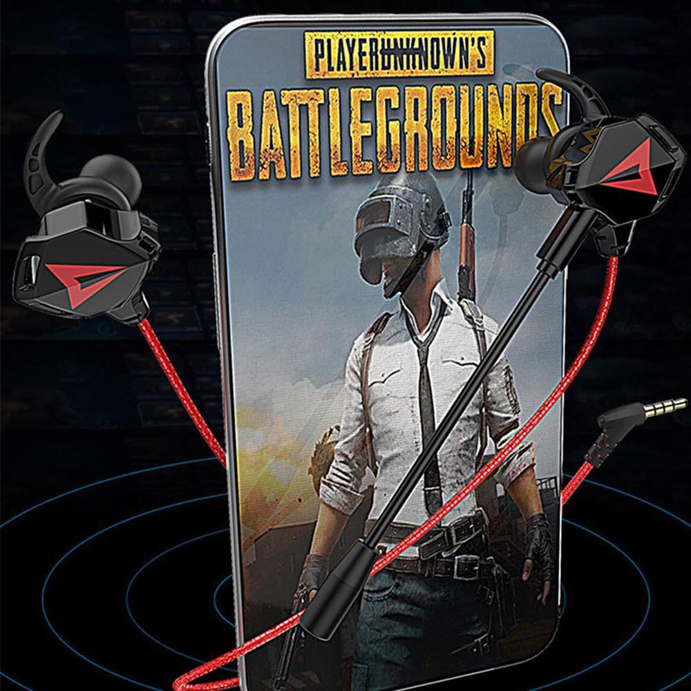 ⚡YZ G5 Gaming Earphone Esport Video Game Hifi Headset Stereo Bass HD Voice Dual Microphone Mic