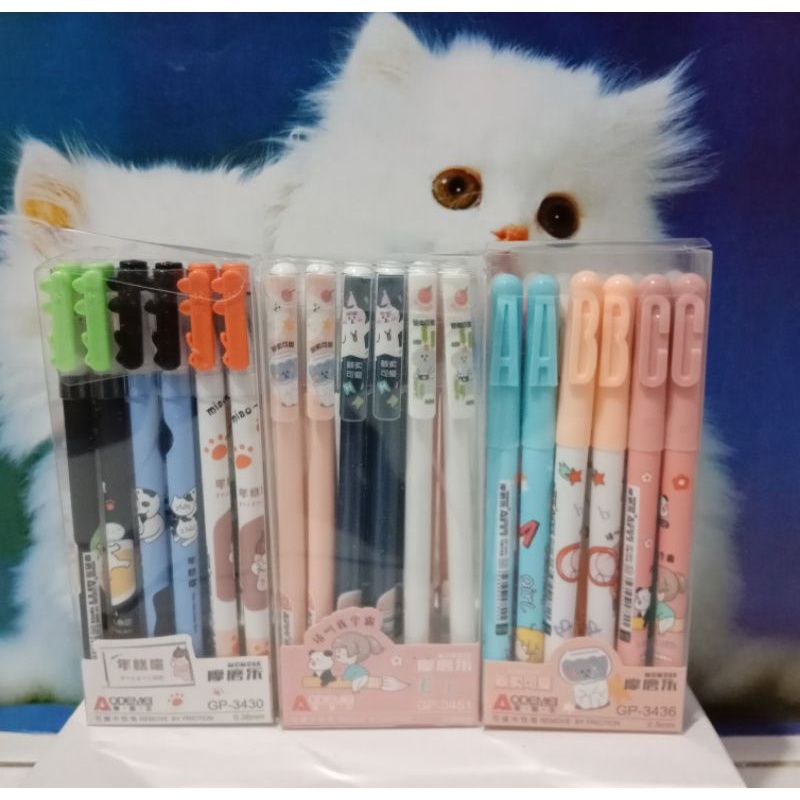 

(12pics) pen bisa hapus/pen gel hapus/erasable pen/pen hapus lucu fancy ODEMEI