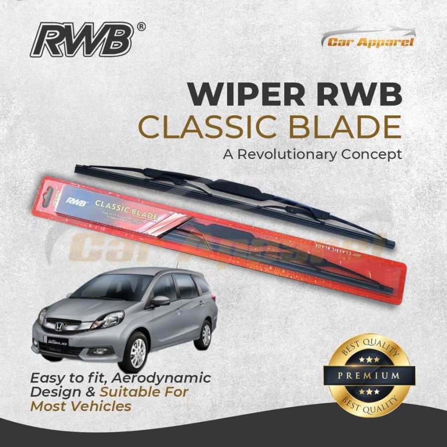 RWB Classic Wiper Mobilio 2014-2017 / Windshield Mobilio 2 Pcs