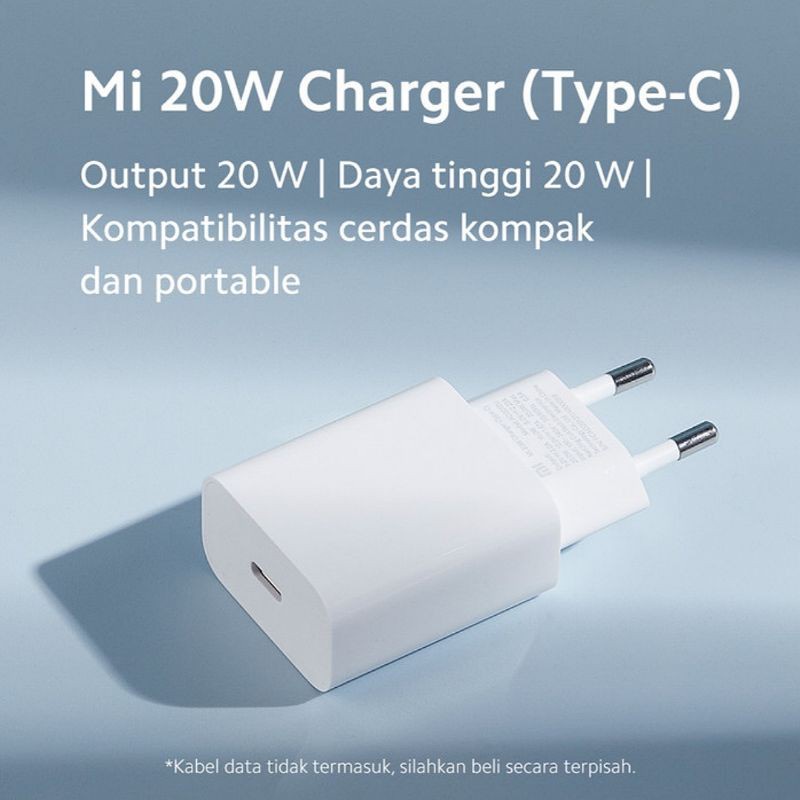 XIAOMI MI CHARGER 20W TYPE C FAST CHARGING ORIGINAL / CHARGE XIAOMI 20 W