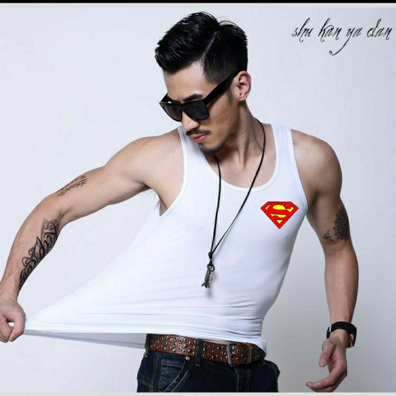 Singlet Pria Superman Kaos singlet pria dewasa Tanktop Pria kaos dalam pria singlet distro pria baju singlet pria dewasa