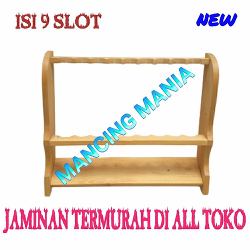 Rak joran pancing dinding / RAK JORAN PORTABLE ISI 9 SLOT NEW