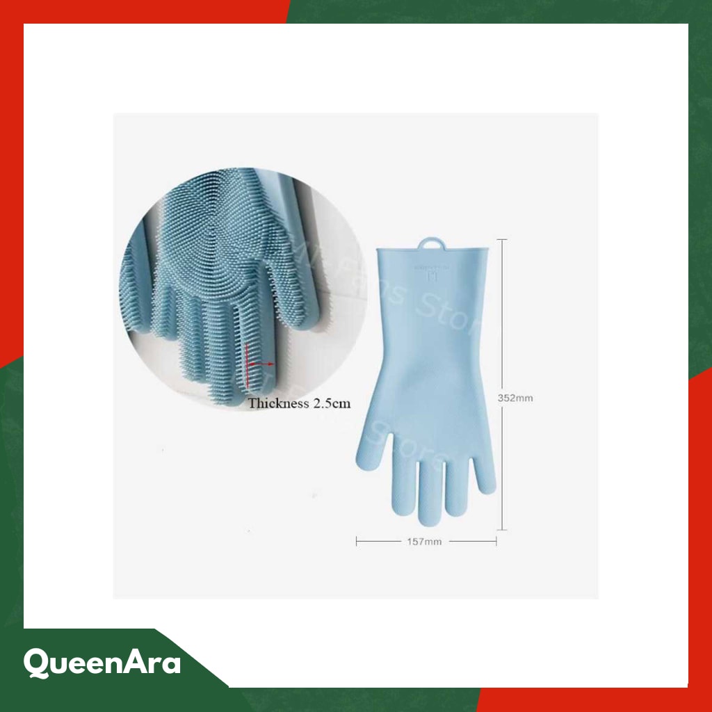 Xiaomi Mijia JJ Sarung Tangan Sikat Magic Silicone Cleaning Glove