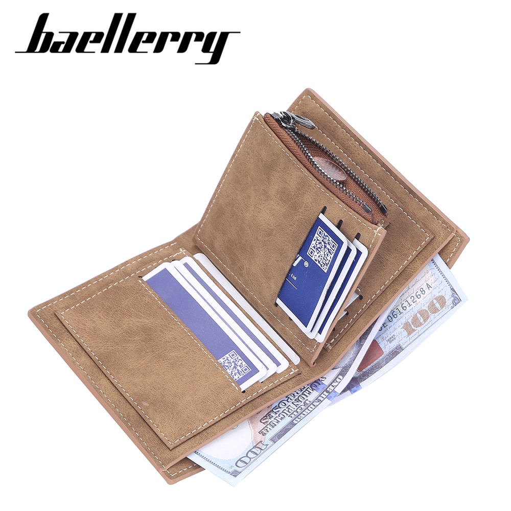 BAELLERRY D9176 Dompet Pria Bahan Kulit PU Leather Premium WATCHKITE WKOS