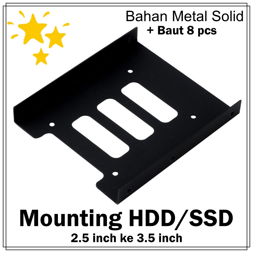 MOUNTING BRACKET ENCLOSURE HDD/SSD 2.5 INCH KE 3.5 INCH