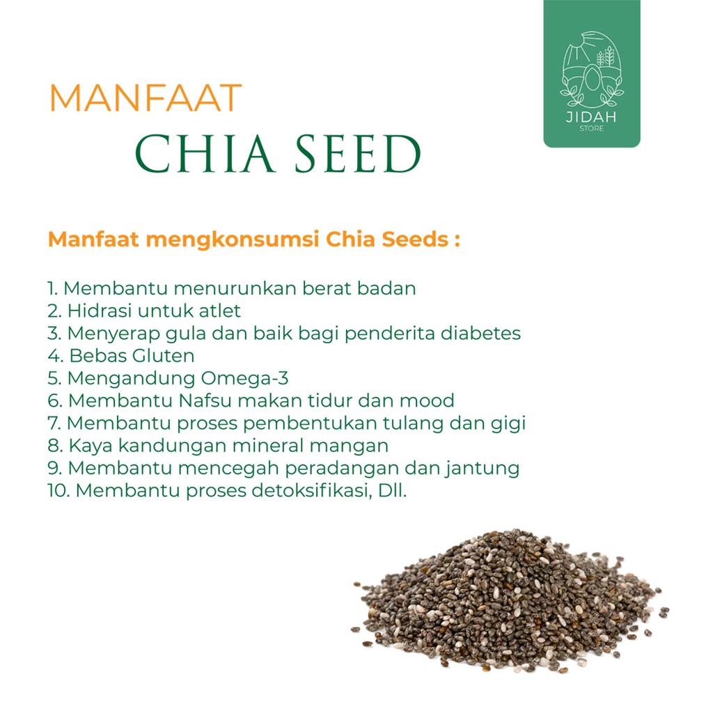 organic chia seed 500gr premium original non GMO cia seed mexico black chia seed chiaseed asli