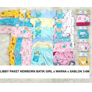 Promo Hari Ini PAKET  LIBBY  BORN 0 3 3 6M MOTIF BATIK MIX 