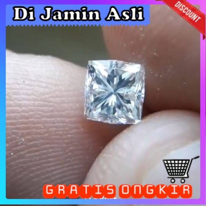 berlian putih asli diamond natural alam batu cincin emas perak bkn akik bacan pancawarna zamrud ruby