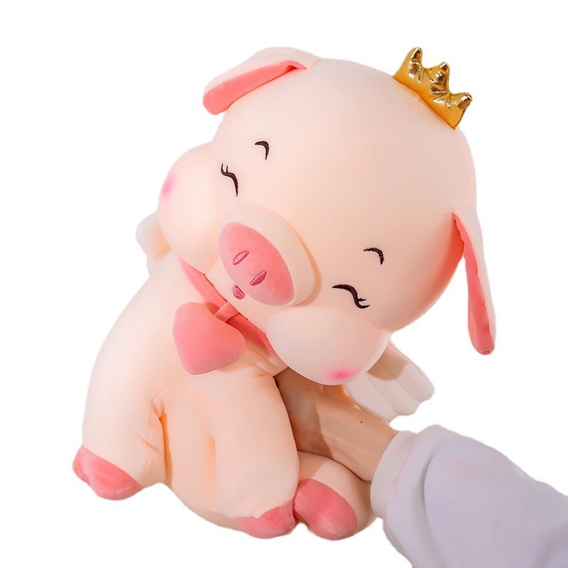 Boneka Piggy Sayap empat kaki Bahan Plush