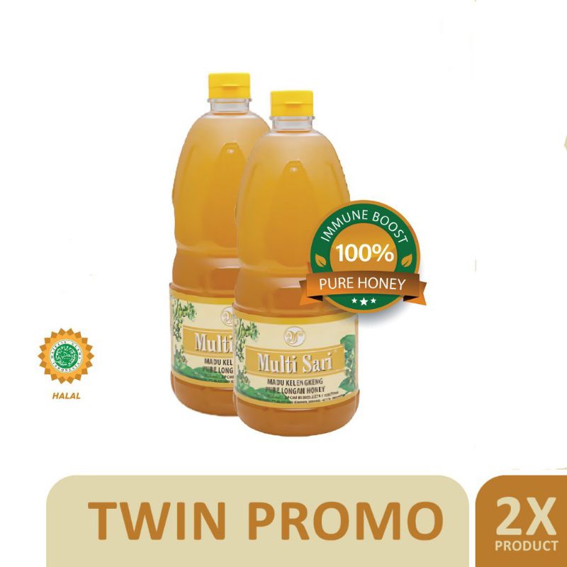 

Madu Multi sari Klengkeng 2000ml (Twin promo 2 madu 2000ml)