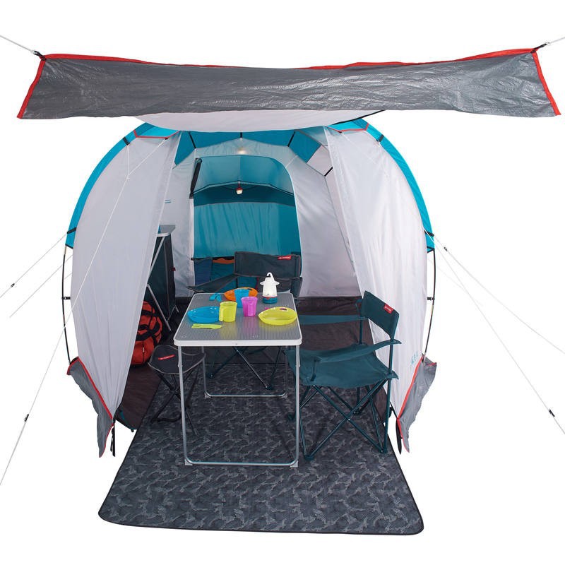 QUECHUA Arpenaz 4.1 Family Dome Tent Tenda Camping untuk 4 Orang - Fresh and Blue