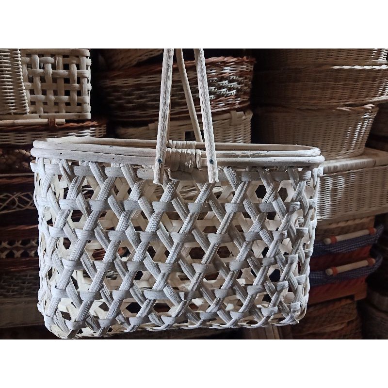 Tas Keranjang Rotan / Keranjang Anyaman Bambu