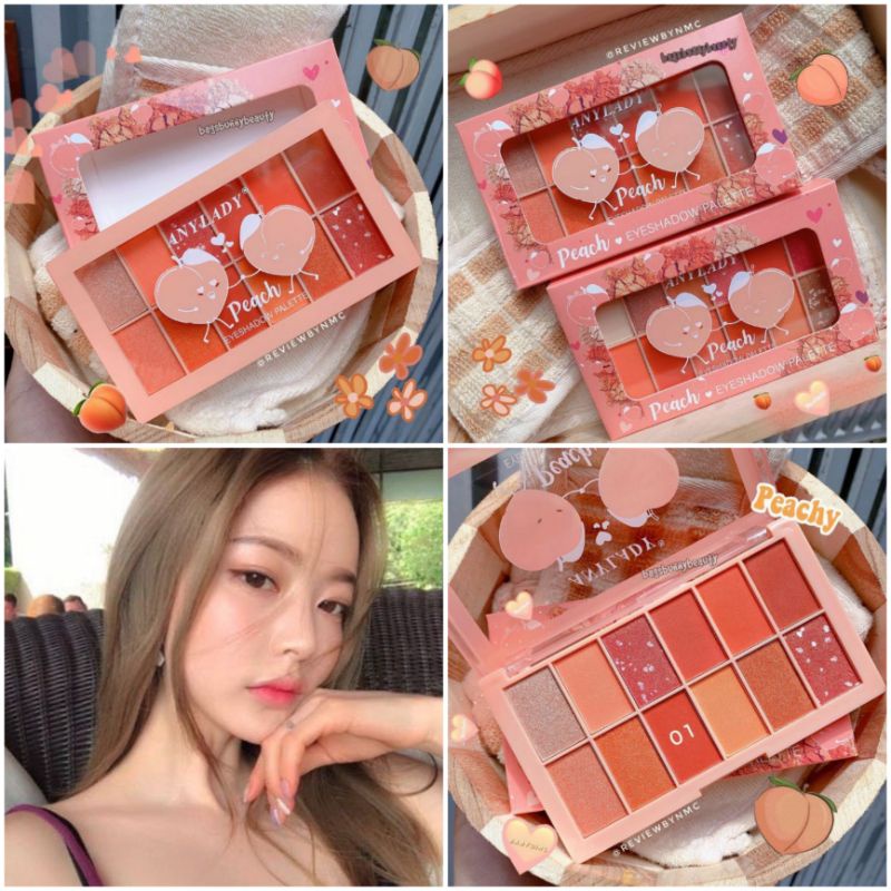 ANYLADY PEACH 16 COLORS PALETTE EYESHADOW THAILAND
