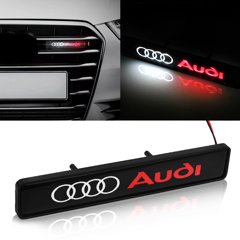 Stiker Badge Dengan Lampu Led Untuk Audi Rs Sline A3 A4 A5 A6 A7 A8 Q2 Q3 Q4 Q5 Q6 Q7 Q8