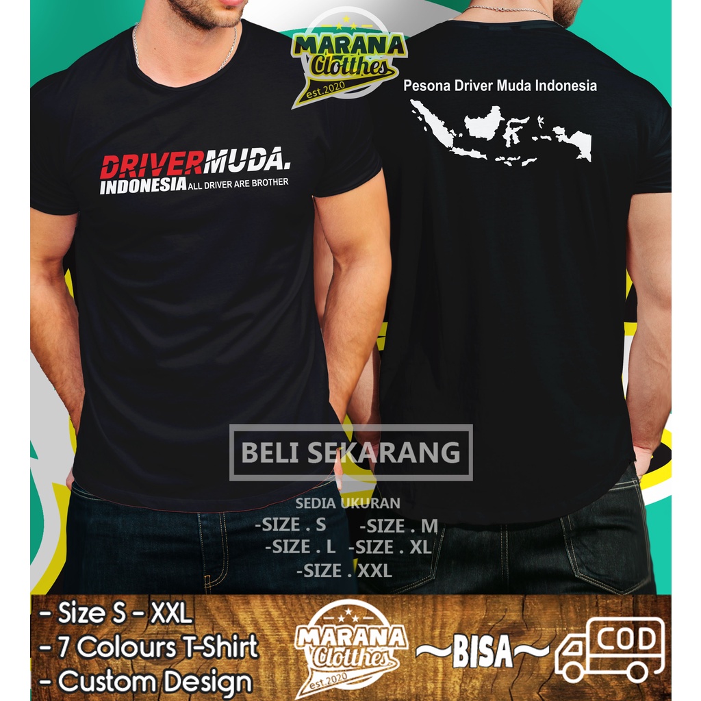 Kaos Baju Driver Muda Indonesia Pesona Driver Muda Baju Otomotif