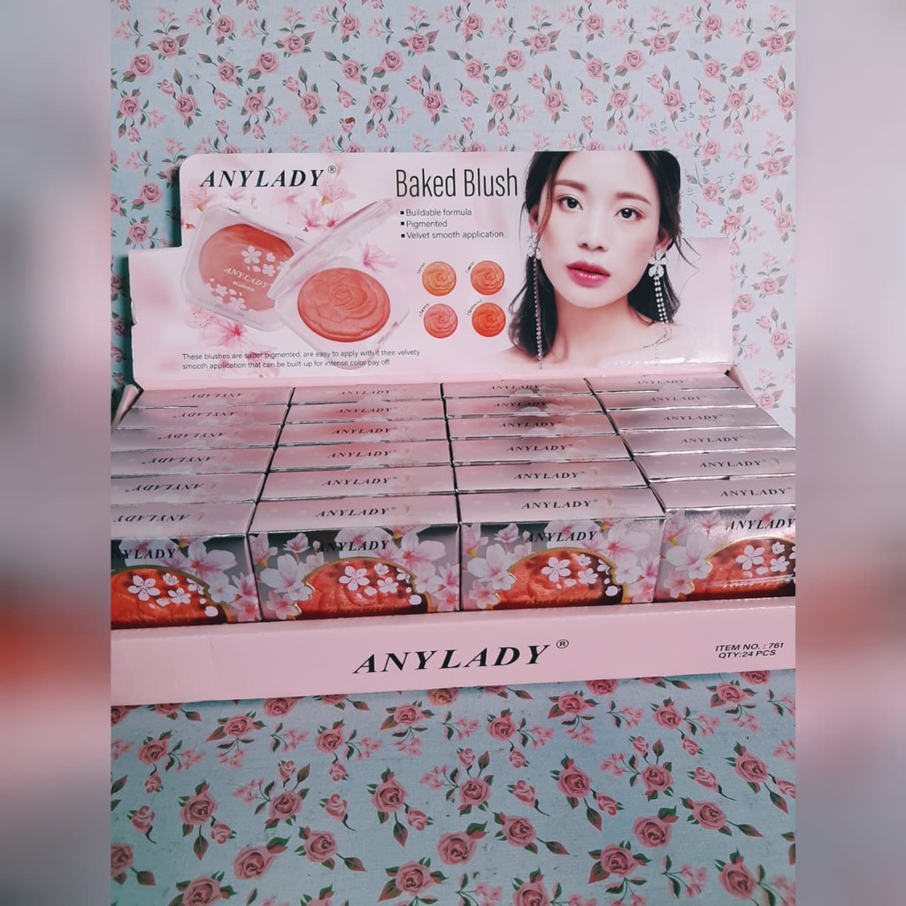 [ECER] BLUSH ON ANYLADY BAKED BLUSH 4 VARIAN NO.761