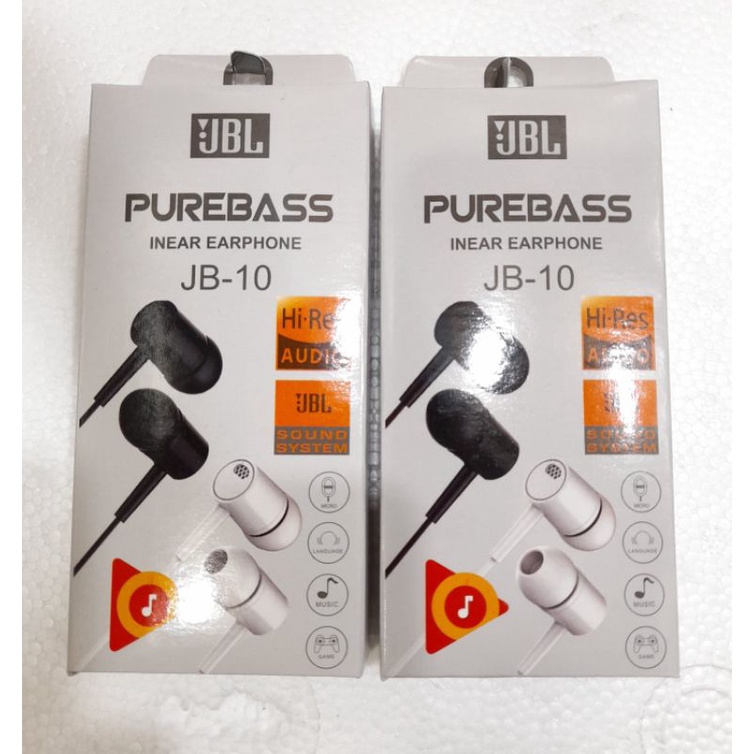 headset JBL PURE BASS JB-10 Neww Bass..