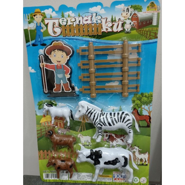 MAINAN ANAK HEWAN HEWANAN / TERNAK SAPI