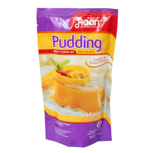 HAAN Pudding Instan Mix Kemasan Pouch 145 gr Rasa Mangga dan Coklat