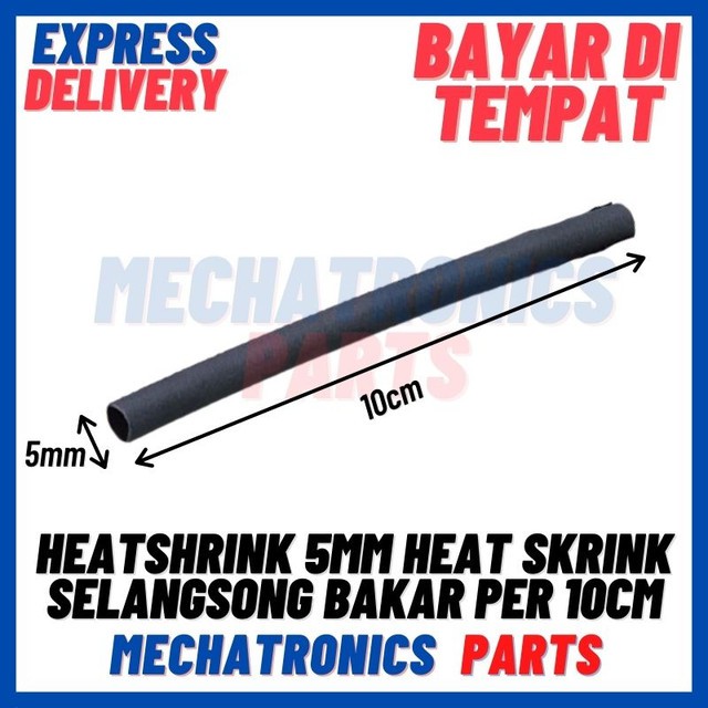 [DEV-0058] HEATSHRINK 5MM HEAT SKRINK SELANGSONG BAKAR PER 10CM